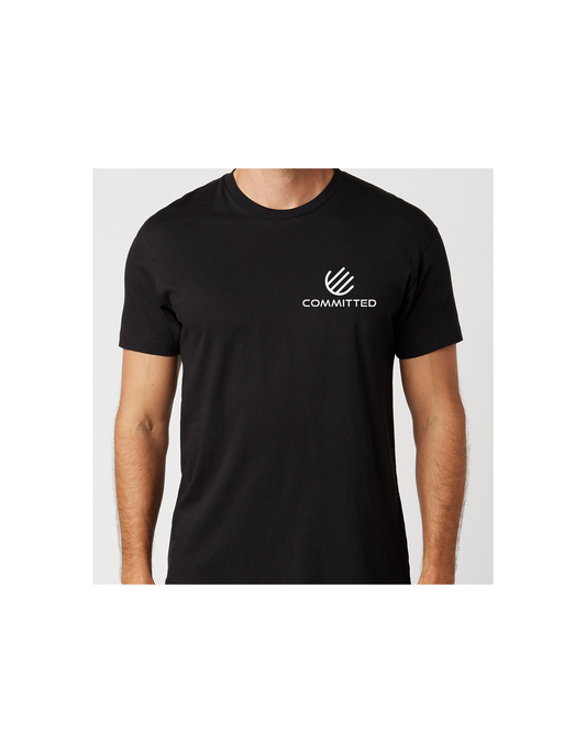 Committed T - Shirt Chest Pocket Logo