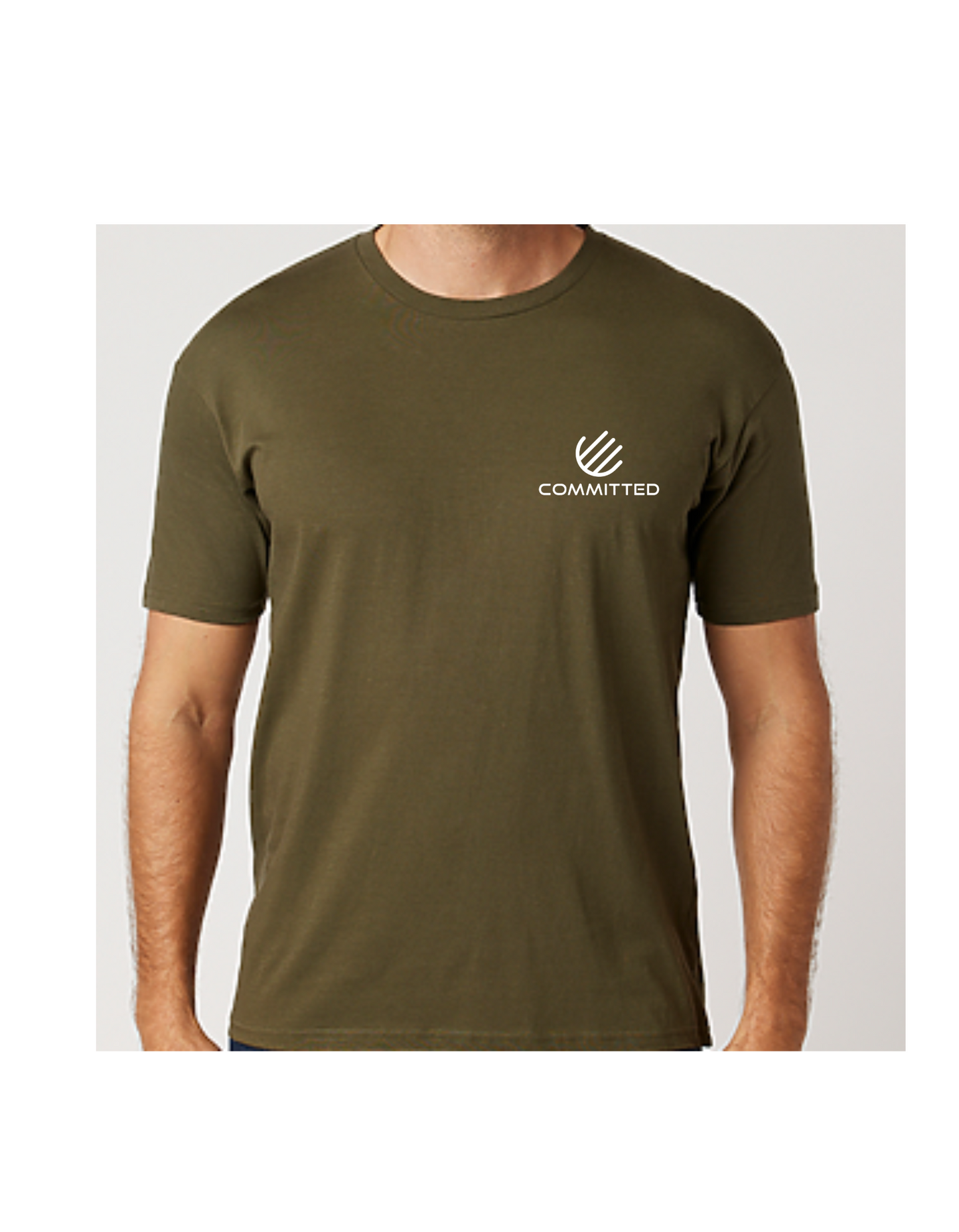Committed T - Shirt Chest Pocket Logo